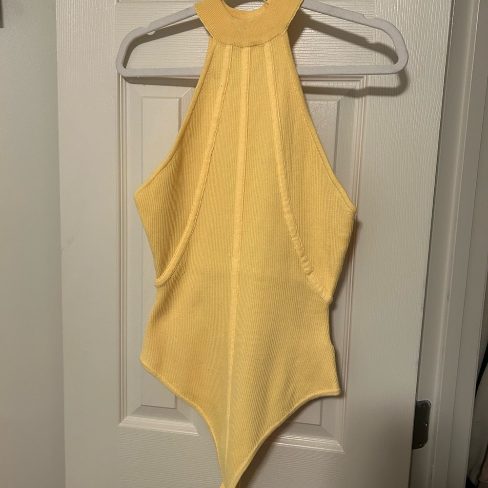Sweater material body suit